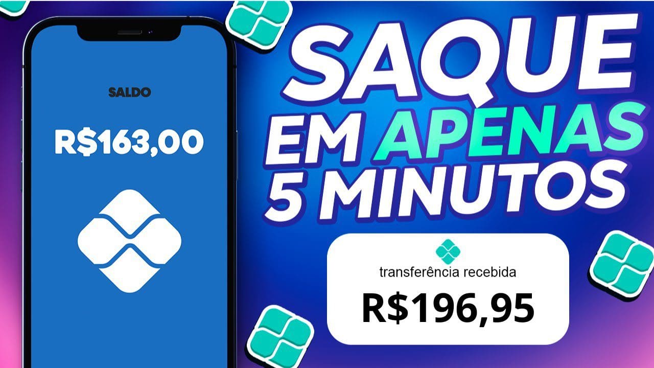 🤑SAQUE EM 5 MINUTOS R$196,95 APP PAGANDO no PIX por CADA CADASTRO PODE SACAR  Dinheiro online