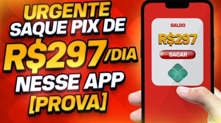 SAQUE PIX de R$297/dia nesse APLICATIVO 🤑[PROVA]Como ganhar dinheiro na internet | Vinícius Vieira