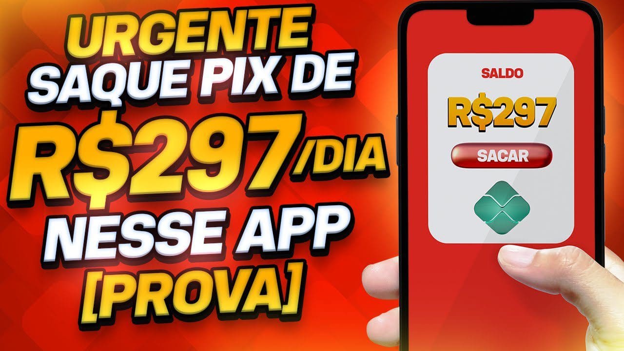 SAQUE PIX de R$297/dia nesse APLICATIVO 🤑[PROVA]Como ganhar dinheiro na internet | Vinícius Vieira