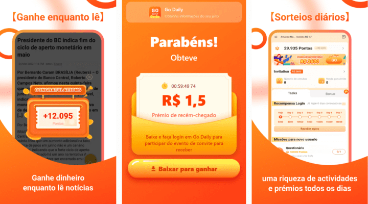 Go Daily: O Aplicativo Revolucionário para Ganhar Dinheiro na Internet