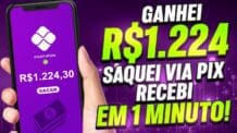 Ganhei R$1.224,30 nesse APP Saquei VIA PIX e RECEBI EM 1 MINUTO! Como Ganhar dinheiro na internet