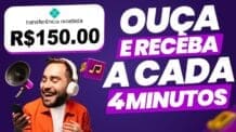 Receba do Paypal a CADA 4 minutos Para OUVIR MÚSICAS NO CELULAR Ganhe dinheiro na internet
