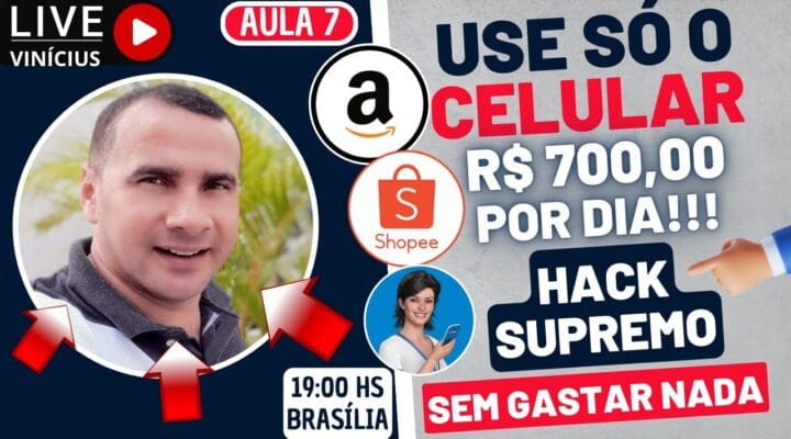 COMO FAZER A PRIMEIRA VENDA COMO AFILIADO [AMAZON➡️SHOPEE➡️MAGALU EM 7 MINUTOS] no Celular (GRÁTIS)