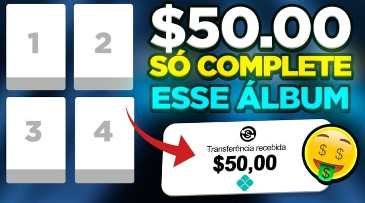 🚨[NOVO] COMPLETE esse ÁLBUM para GANHAR $ 50.00 dólares (de GRAÇA) Ganhar dinheiro na internet