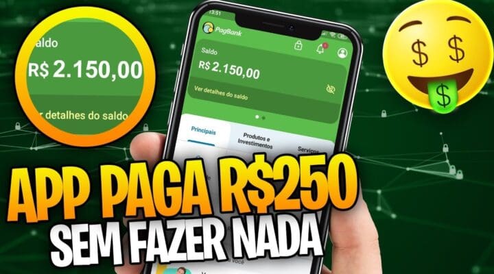 NOVO APP de Ganhar Dinheiro PAGANDO R$250 SEM FAZER NADA Ganhe Dinheiro na Internet