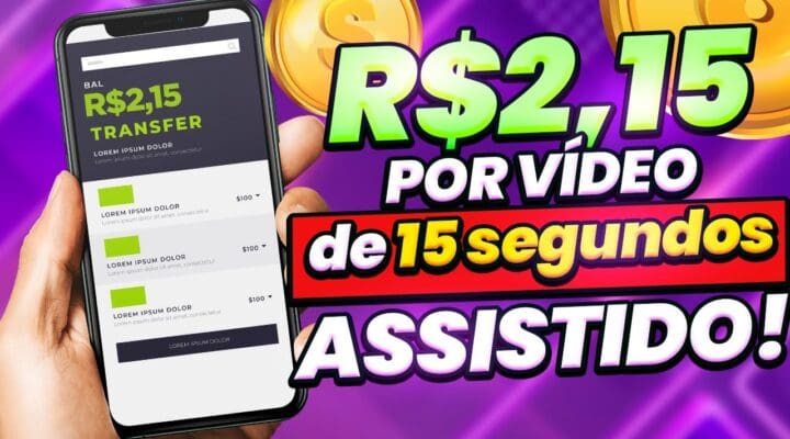 Descubra a Revolução: Ganhe R$2,15 por Vídeo de 15 segundos Assistido! Saque Ilimitado!