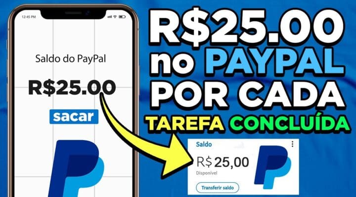 GANHE NA HORA [R$ 25.00 reais no PAYPAL Por CADA Tarefa Concluída] – Site Pagando de Verdade