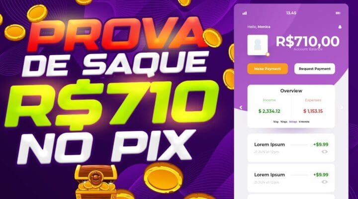 R$25 em SEGUNDOS nesse APP! 💰[Prova R$710] NOVO APP PAGA PIX de VERDADE 💸 | Vinicius Vieira