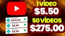 💵RECEBA $5.50 AGORA em cada vídeo assistindo vídeo no YouTube | 💸Ganhe dinheiro na internet📲