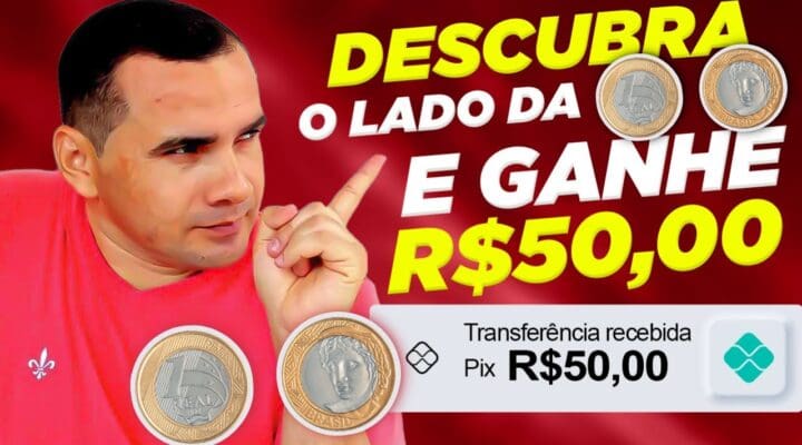 🚨É SIMPLES Acerte o lado da MOEDA e Ganhe R$ 50,00 na HORA – Ganhar dinheiro na Internet