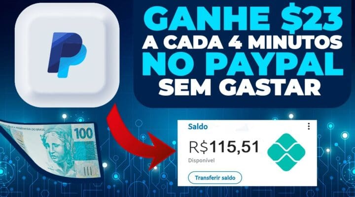 URGENTE Ganhe $ 23 a cada 4 minutos no seu PayPal (Ganhar Dinheiro do PayPal para Iniciantes 2022)