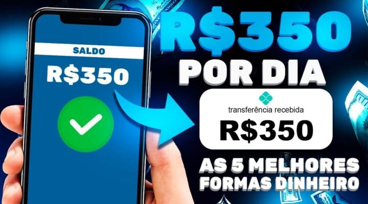 5 Ideias para Ganhar Dinheiro [R$350 por dia] As MELHORES Formas para ganhar dinheiro online