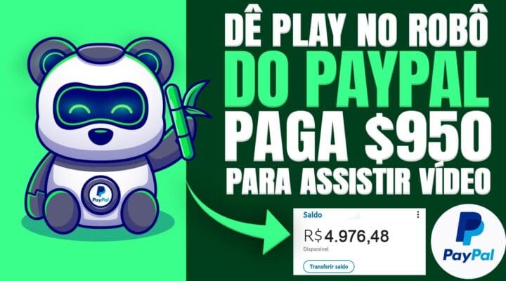 GANHE $950 em 60 Min Dê Play no ROBÔ do PAYPAL | Ganhar Dinheiro Assistindo Vídeos no YouTube