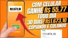 Ganhe R$ 55,77 todo dia 30 Dias=R$1.673,10 COPIANDO E COLANDO no Automático Ganhar Dinheiro Online