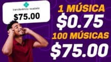 Ganhe $0.75 Ouvindo UMA Música nesse APP | Escute 100 Músicas = $75.00 /Ganhar Dinheiro Online