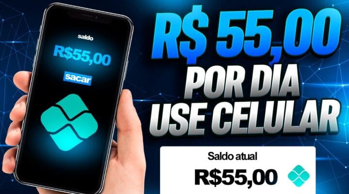 SITE SECRETO – Ganhe R$ 55,00 POR DIA Use o seu celular / Como ganhar dinheiro na internet