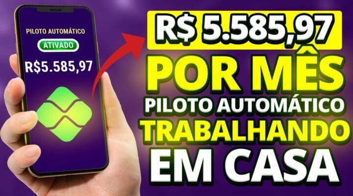 Como Ganhar R$ 5.585,97 por MÊS [NO PILOTO AUTOMÁTICO] TRABALHANDO em CASA (Dinheiro na internet)