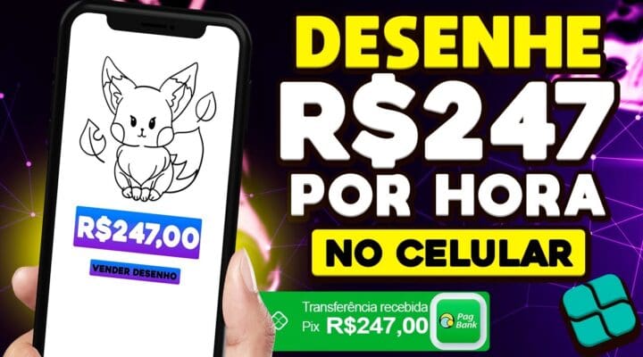 🤑DINHEIRO ONLINE de VERDADE Desenhe e ganhe (R$ 247 POR HORA) com o seu CELULAR – MUITO FÁCIL