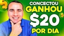 🚨ESTÁ PAGANDO TODO MUNDO – $20 Dólares por DIA Usando seu Celular Ganhar dinheiro Conectado