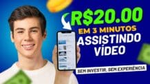 💰Ganhei R$20.00 em 3 MINUTOS (para Assistir Vídeos no Celular) Como Ganhar dinheiro na Internet