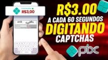 GANHE R$3.00 a CADA 60 SEGUNDOS DIGITANDO CAPTCHAS 🤑[PAGA no PIX] Como ganhar dinheiro na internet