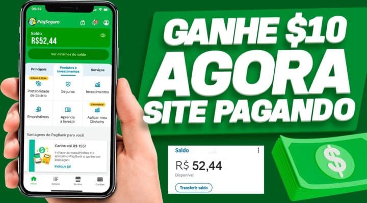 Ganhe $ 10 AGORA – Site pagando Dinheiro [A CADA CLIQUE] Como Ganhar Dinheiro na Internet