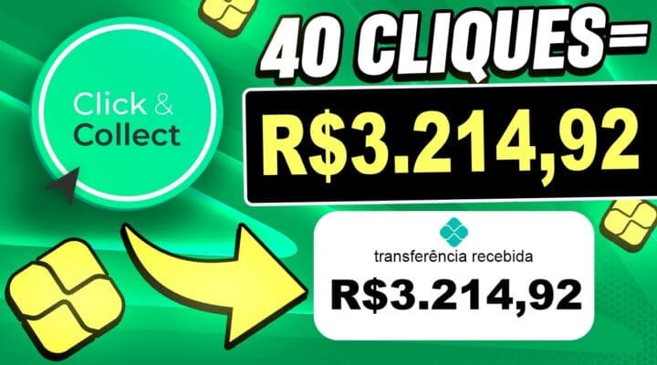 Aplicativo de Ganhar Dinheiro CLICANDO [1Clique=$56.10 | 40 Clique=$3.214,92 Ganhe dinheiro online