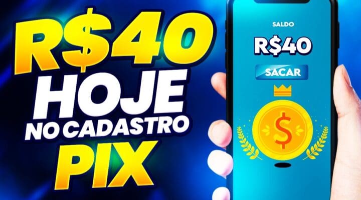 GANHE NO CADASTRO R$40 – NOVO APP PAGA só pra CLICAR e CADASTRAR e SACAR Ganhe dinheiro😱