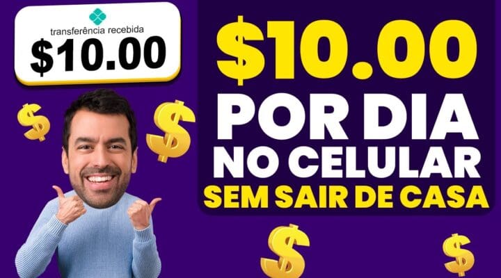 Como Ganhar $10 Dia Sem Sair de Casa? Faça do seu CELULAR uma Máquina de FAZER dinheiro online