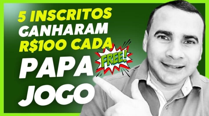 5 Inscritos Cada, GANHARAM de GRAÇA R$100 no Pix do PAPA JOGO: Descubra como ganhar dinheiro online