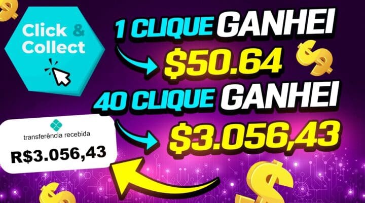 CLICOU GANHOU Aplicativo Pagando [1Clique=$50.64| 40 Clique=$3.056,43 Ganhe dinheiro online