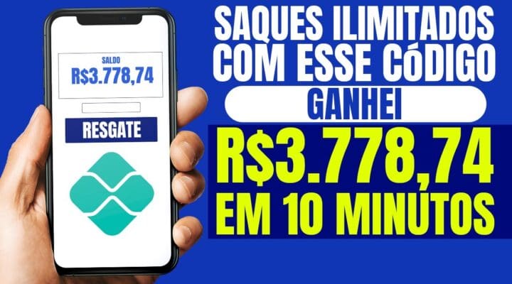 SAQUES ILIMITADOS com esse CÓDIGO [Ganhei R$3.778,74 em 10 minutos] Ganhar Dinheiro Online