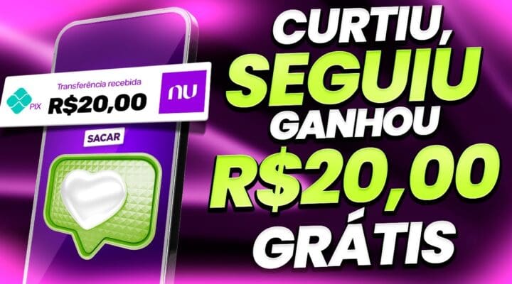 💸RECEBA R$20,00 por dia NO PIX CURTINDO FOTOS, SEGUINDO PESSOAS Site de ganhar dinheiro online