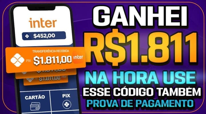 Aplicativo me PAGOU $1.811 IMEDIATAMENTE [USE  esse CÓDIGO de GRAÇA] (PROVADO) Ganhe dinheiro online