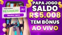 PAPA JOGO Saldo de R$5.000 Jogando AO VIVO [Tem Bônus] Ganhar Dinheiro Online 🔴 #LIVE