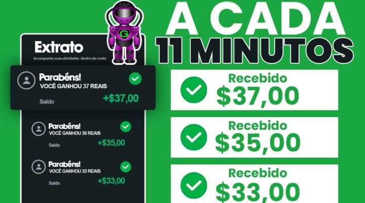 🤖Robô GRATUITO para você ganhar $ 105 por dia (Como ganhar dinheiro na internet)