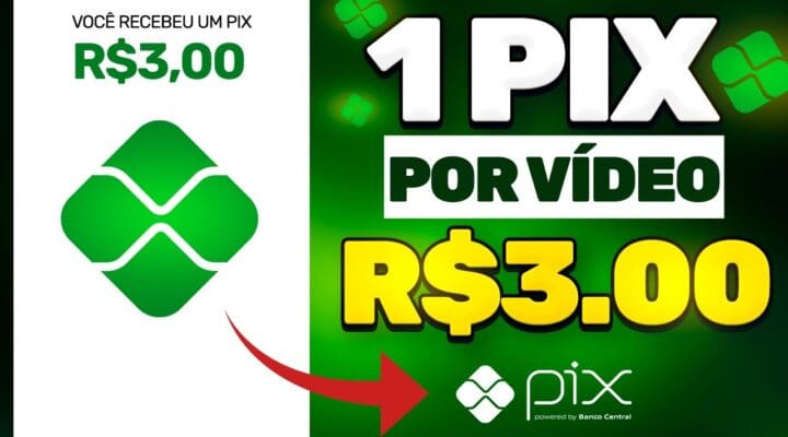 😍A CADA VÍDEO ASSISTIDO GANHE 1 PIX App Fácil de Ganhar Dinheiro Assistindo Vídeo