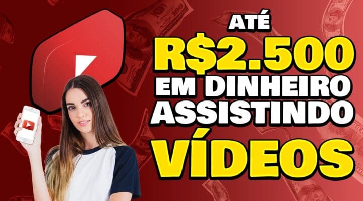 🚨 GANHE até R$2.500 em DINHEIRO ASSISTINDO VÍDEOS nesse APLICATIVO Ganhe dinheiro online