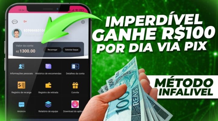 IMPERDÍVEL Ganhe R$100 Por Dia Formas De Ganhar Dinheiro na Internet (Aplicativo FCS)