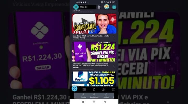 GANHE R$5 00 REAIS em 5 MINUTOS VIA PIX, NA HORA   Assista Vídeo Ganhe Dinheiro de VERDADE #shorts