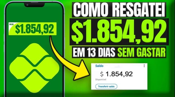 COMO Resgatei $1.854,92 em 13 DIAS [COMPROVADO SEM INVESTIR] Como Ganhar Dinheiro na internet