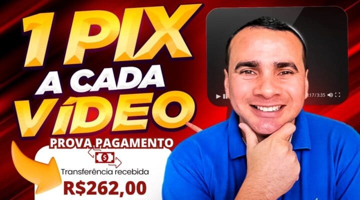 🚨PROVA de PAGAMENTO PIX R$262 CLICANDO e  ASSISTINDO VÍDEO 📺 Como ganhar dinheiro na internet🤑