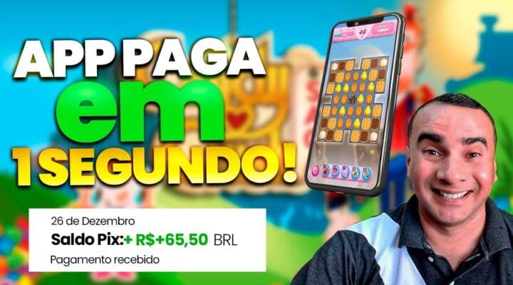 PAGA EM 1 SEGUNDO MELHOR APP de GANHAR DINHEIRO em 2023 e 2024 Ganhe dinheiro na internet