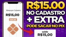 GANHE R$ 15.00 NO CADASTRO + EXTRA (🤯PODE SACAR NO PIX) / APLICATIVO PAGANDO NO CADASTRO em 2022