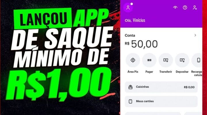 LANÇOU APP SAQUE MÍNIMO R$1 00 NO PIX SEM INVESTIR APP que PAGA de VERDADE Ganhar dinheiro online