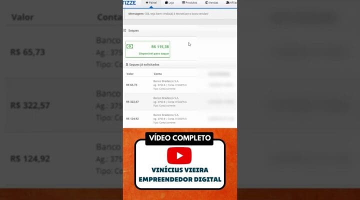 COMO GANHAR DINHEIRO COM MONETIZZE Aula Completa Passos Simples Dinheiro na internet #Shorts