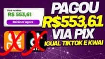 😲APLICATIVO PAGOU via PIX R$553,61 ASSISTINDO LIVE – igual TIKTOK e KWAI paga para assistir vídeos
