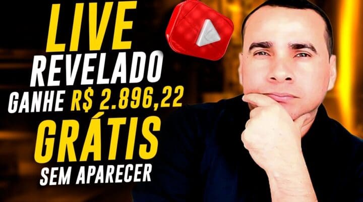 [REVELADO] Como Ganhar R$ 2.896,22 (GRÁTIS-PROVADO) | Ganhar Dinheiro no YOUTUBE SEM Aparecer #LIVE