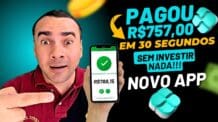 NOVO APP PAGOU R$757.00 em 30 SEGUNDOS [VIA PIX] APLICATIVO PAGANDO NO CADASTRO Dinheiro Online