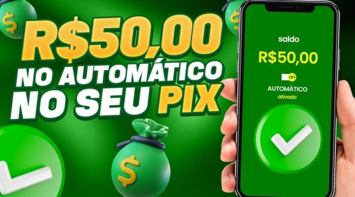 GANHE R$50,00 no AUTOMÁTICO no SEU PIX – NOVO APLICATIVO de JOGO que GANHA DINHEIRO de VERDADE